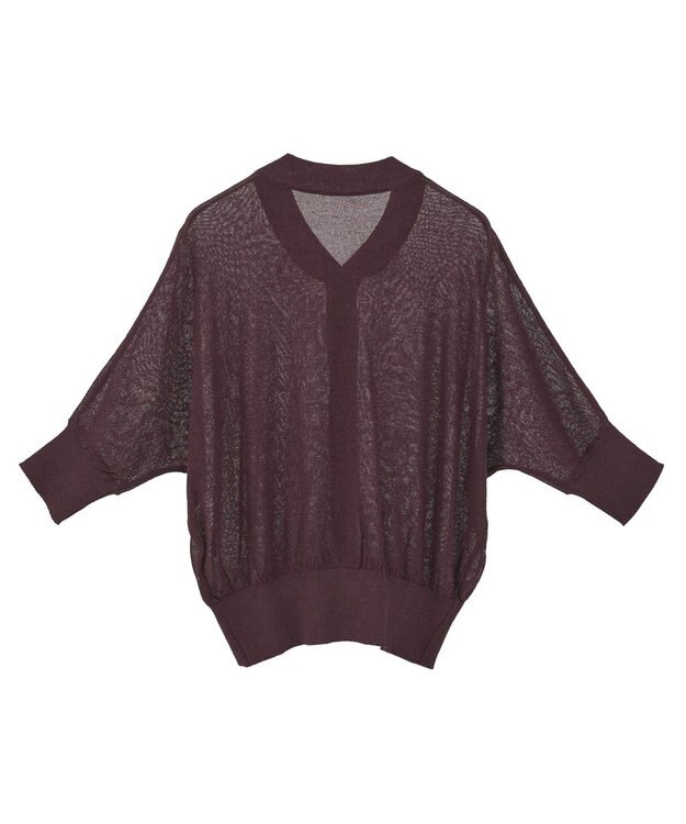 earth music&ecology 【接触冷感】シアードルマンカーディガン Brown