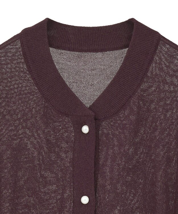 earth music&ecology 【接触冷感】シアードルマンカーディガン Brown