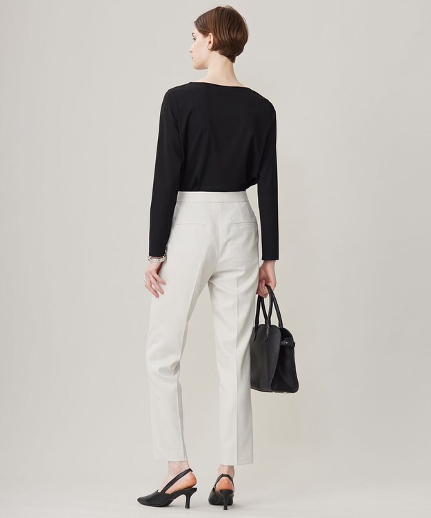 ICB 【洗える】プロヴィスウールツイル スティックパンツ ベージュ系