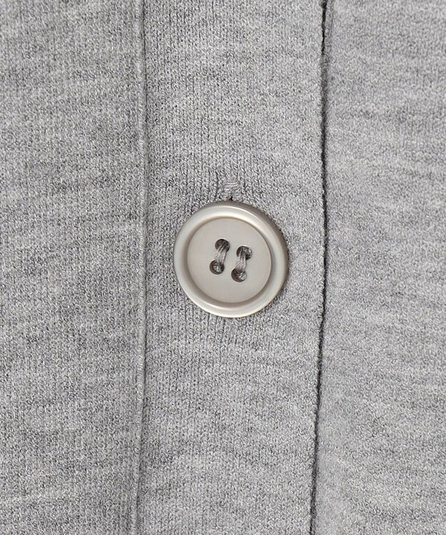 UNFILO スタイルアップニット カーディガン ライトグレー系