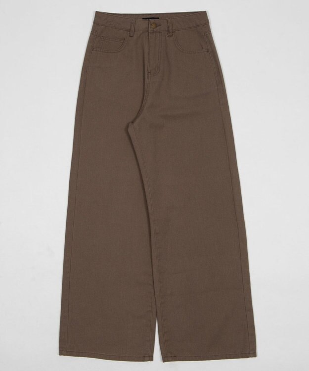 WEGO ウォッシュドワイドパンツ ベージュ