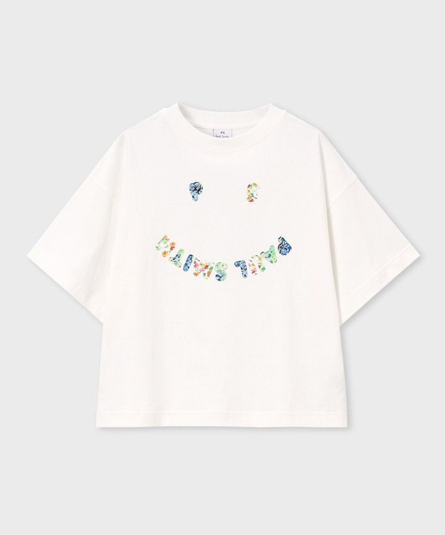 Paul Smith Happy Floral Patchwork 半袖Tシャツ オフホワイト