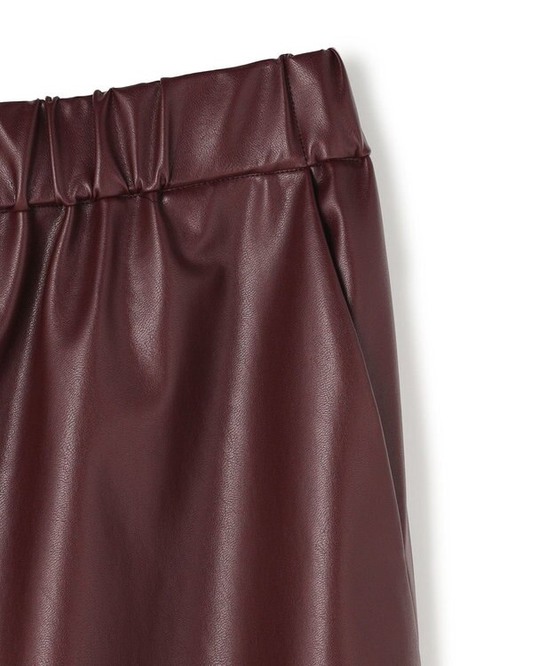 BEIGE， HYAL / フェイクレザーカービーラインイージーパンツ Bordeaux