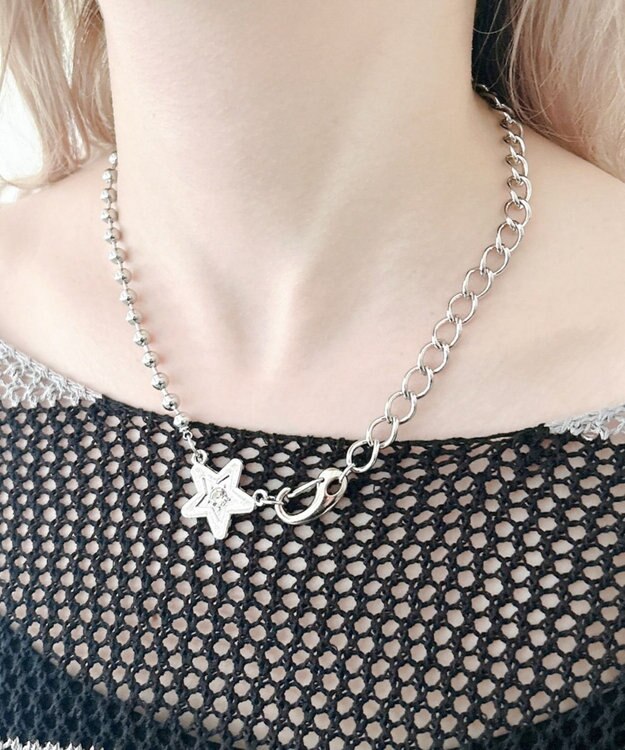 WEGO Lカラビナモチーフネックレス 柄2