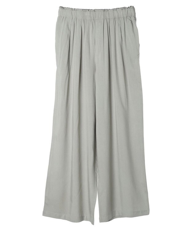 CRAFT STANDARD BOUTIQUE レーヨンワイドパンツ Sax