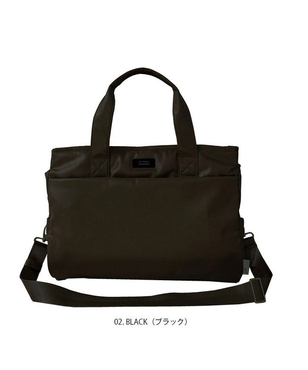 ROOTOTE 1317【12個ポケット付き】SN.グランデ.キレイネ-B 02：ブラック