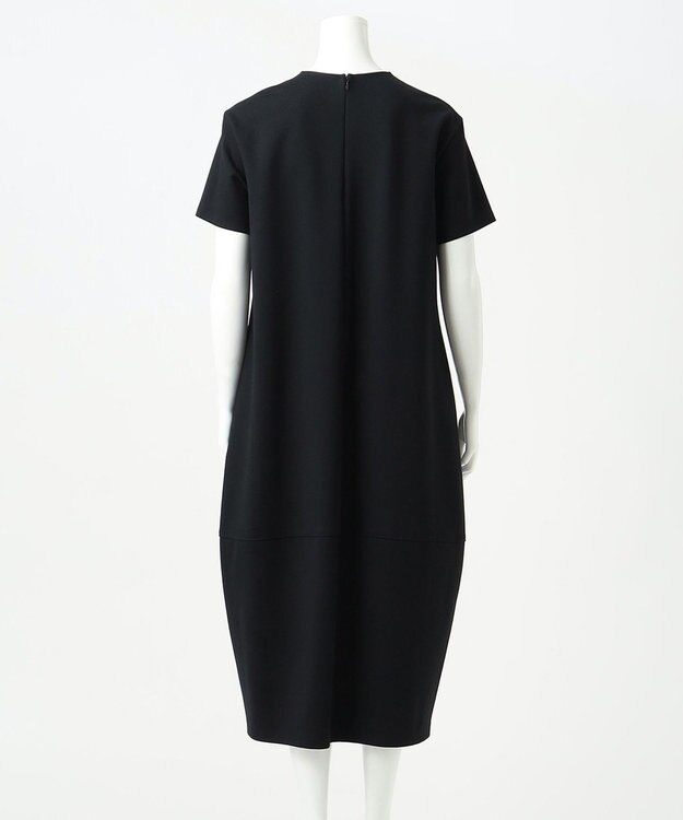 23区 L 【R(アール)】ストレッチポンチジャージー ワンピース ブラック系