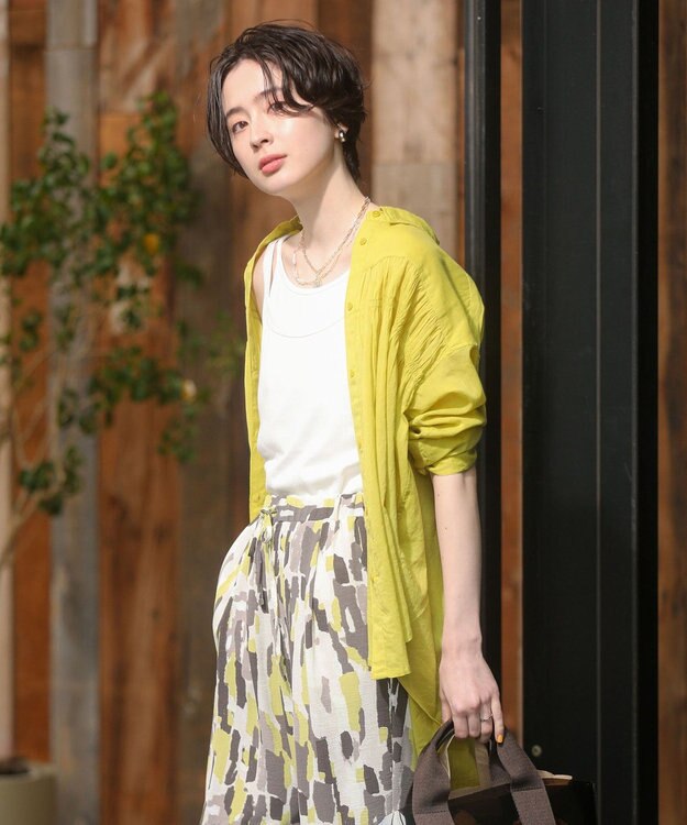 Green Parks 【適ON】レイヤードタンクトップ Off White
