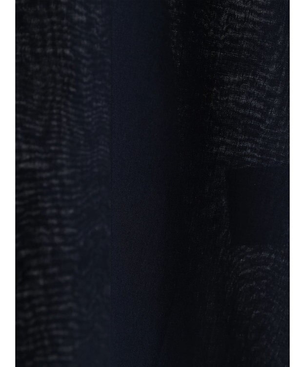 CRAFT STANDARD BOUTIQUE インド綿フリルブラウス Navy