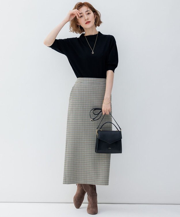 23区 ガラストップネックレス ダークブラウン系