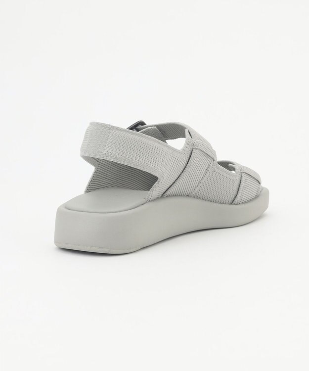 steppi 【洗える】バックルベルト サンダル グレー