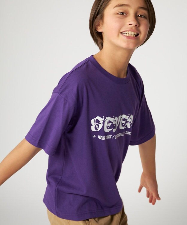 OP／FILA 【SEVEN2】バックプリントTシャツ パープル