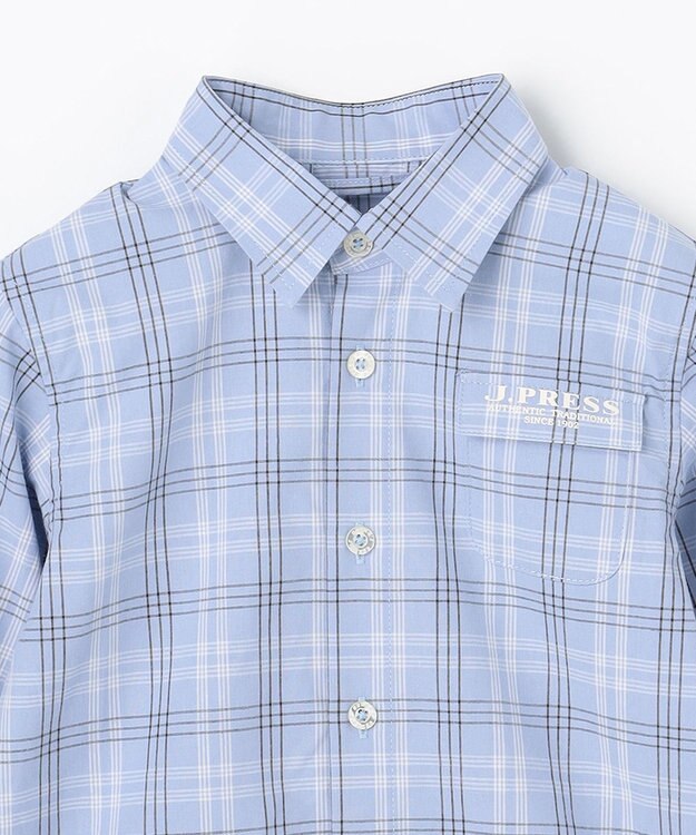 J.PRESS KIDS 【110-130cm】チェック シャツ スカイブルー系3