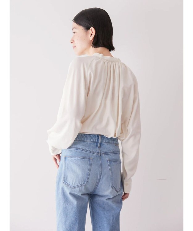 AMERICAN HOLIC イージーケア２ＷＡＹボウタイブラウス Ivory