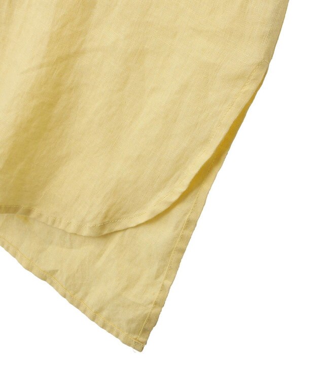 YECCA VECCA フレンチリネンドロストワンピース Yellow