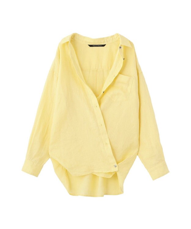 YECCA VECCA 3wayフレンチリネンシャツ Yellow