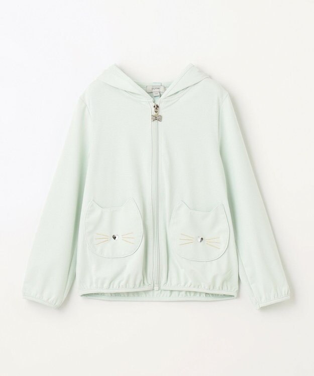 ANY KIDS UVカット さらさら パーカー ミント