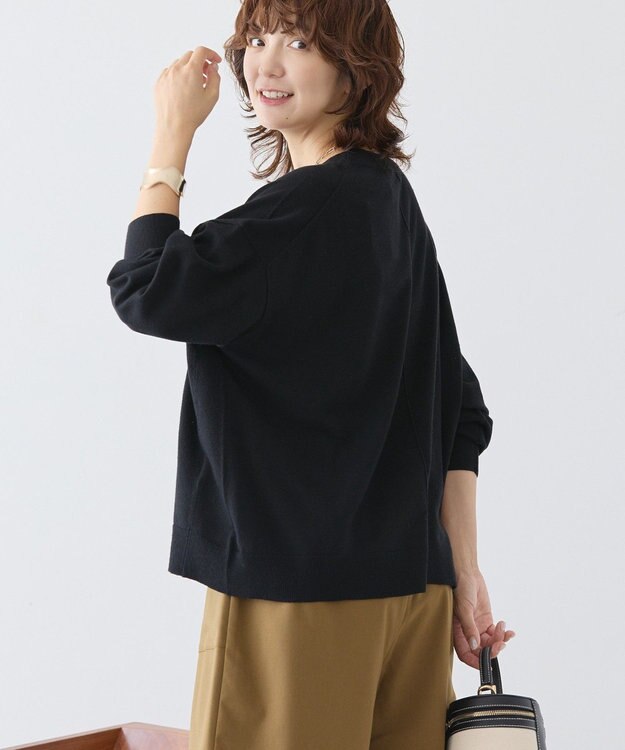 AMERICAN HOLIC バイパチルーズニットプルオーバー Black