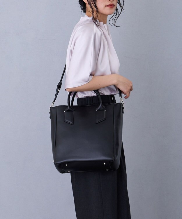 MioFIRANO SILHOUETTE U002 ショルダーバッグ A4サイズ対応 BLACK