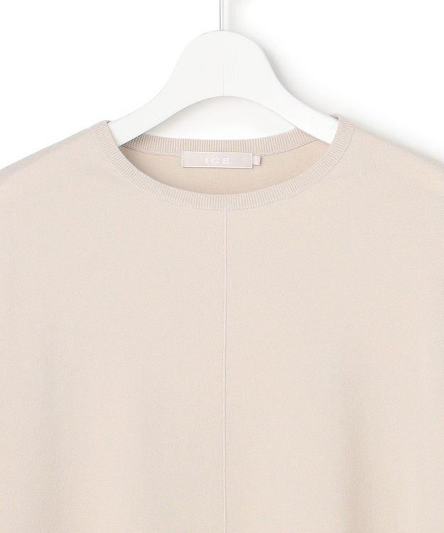 ICB 【先行予約】 ヴィスコースワイド シアーコンビプルオーバー トープ×ブラック