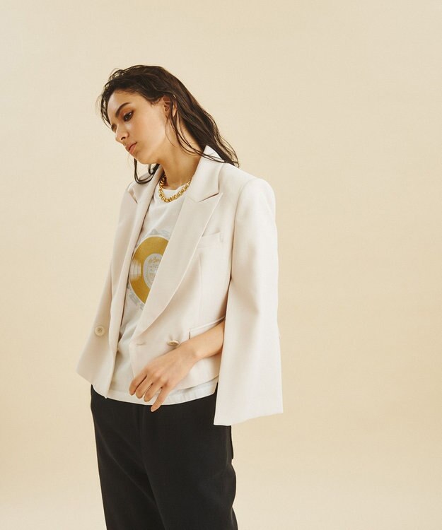 GRACE CONTINENTAL ミリタリーショートジャケット ベージュ