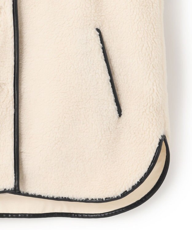 23区 L 【洗える】テディボア ブルゾン オフホワイト