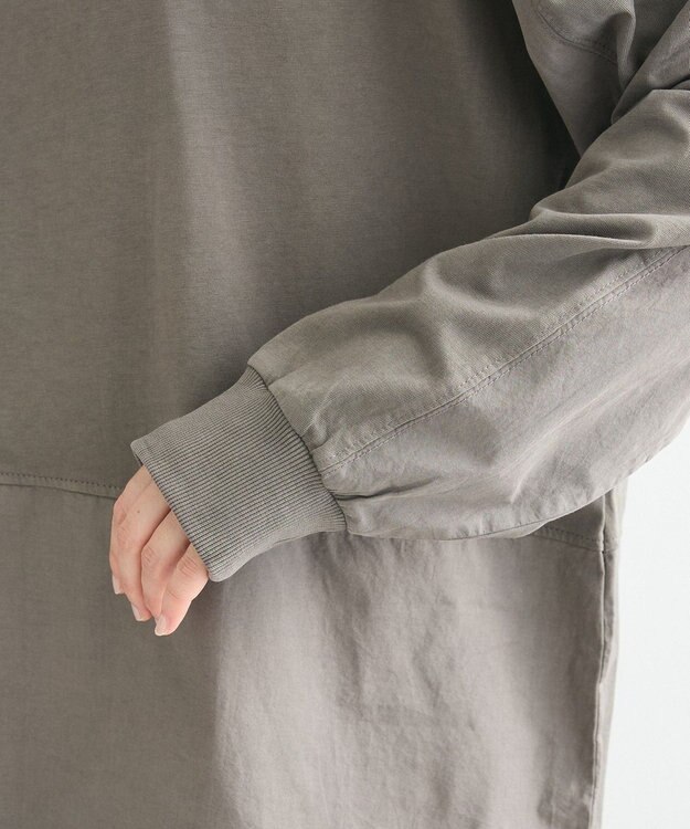 Green Parks ピグメント裾ドロストカットチュニック Gray