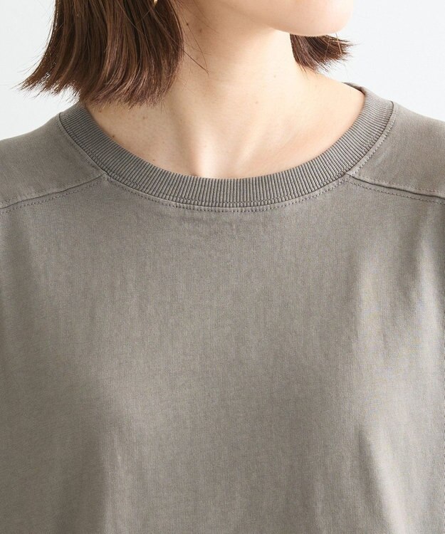 Green Parks ピグメント裾ドロストカットチュニック Gray