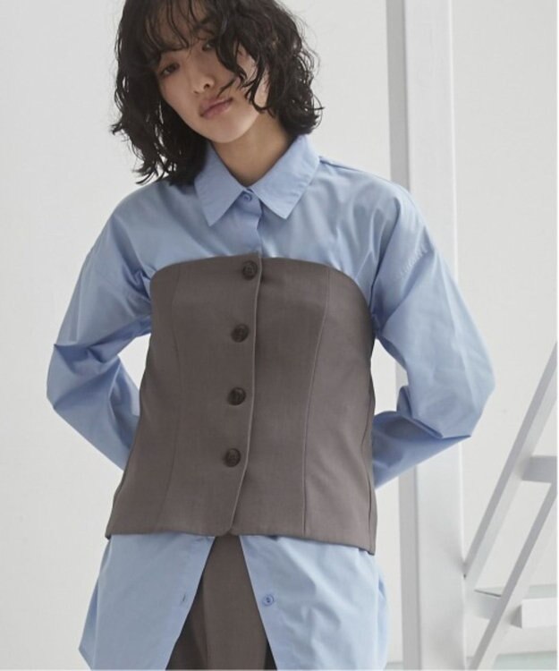 WEGO 【ANGIE VINTAGE】ベアトップビスチェ グレー