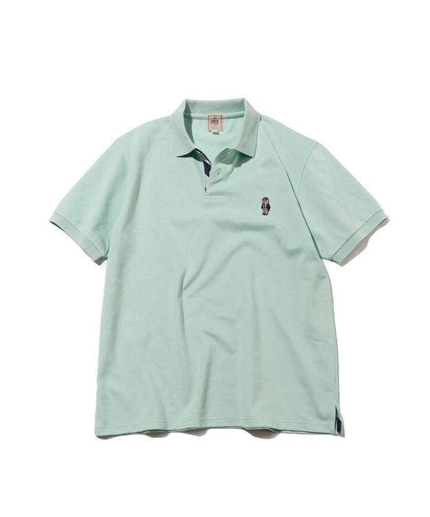 J.PRESS MEN 新デザイン【BULLDOG BOY / 8色展開】カノコレジメン ポロシャツ ライトグリーン系