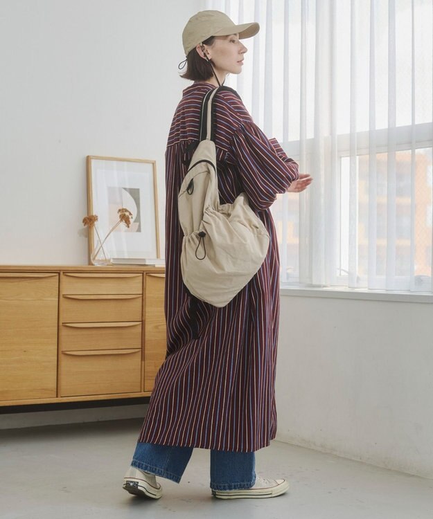 WEGO 【ANGIE VINTAGE】ドローストリンングバックパック ベージュ