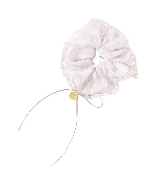 Maison de FLEUR すずらんプリントシュシュ Grayish Pink