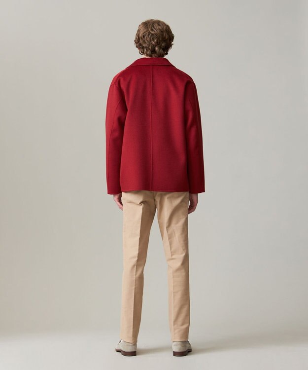 J.PRESS MEN 【WEB限定カラー有】カシミアWフェイス 3パッチ カバーオール 【WEB限定】ワイン系