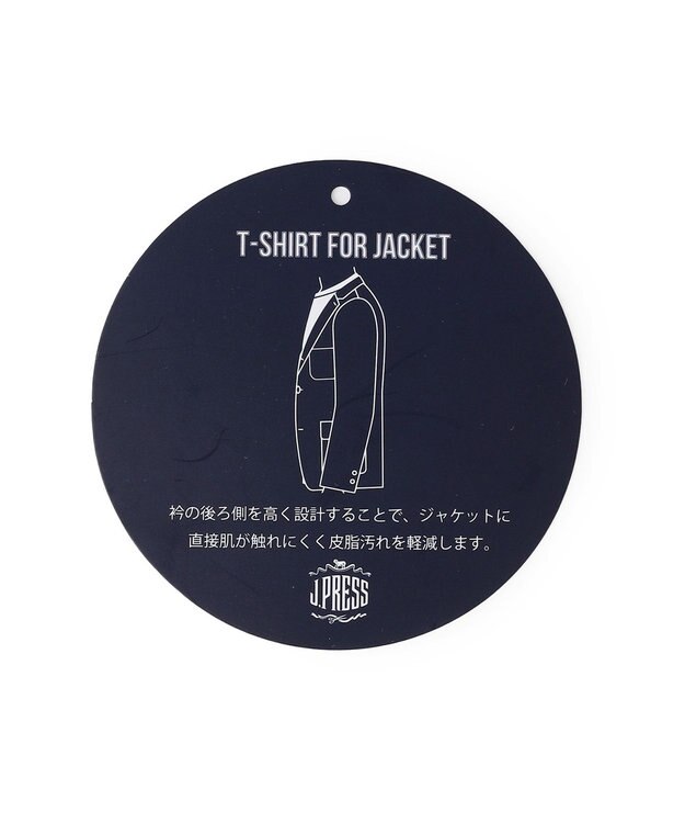 J.PRESS MEN 【WEB・一部店舗限定】クルーネック ドレスTシャツ ブラック系