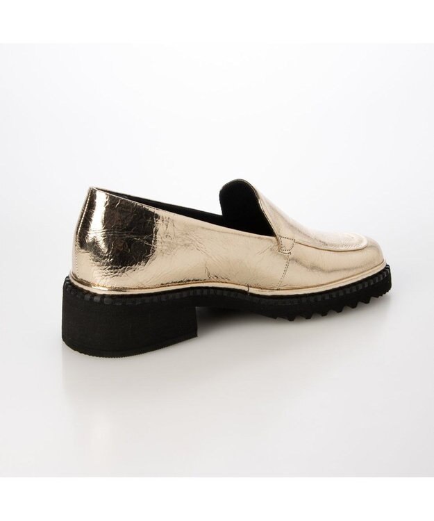 MODE ET JACOMO <D'ICI>ボリュームソールソフトローファー ゴールド