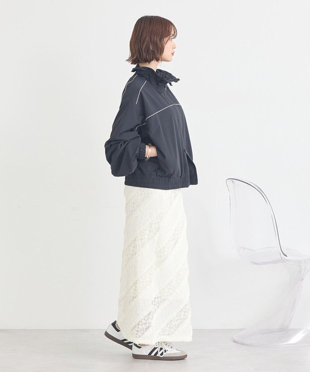 earth music&ecology パイピングブルゾン Black