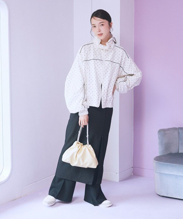 earth music&ecology パイピングブルゾン Dot