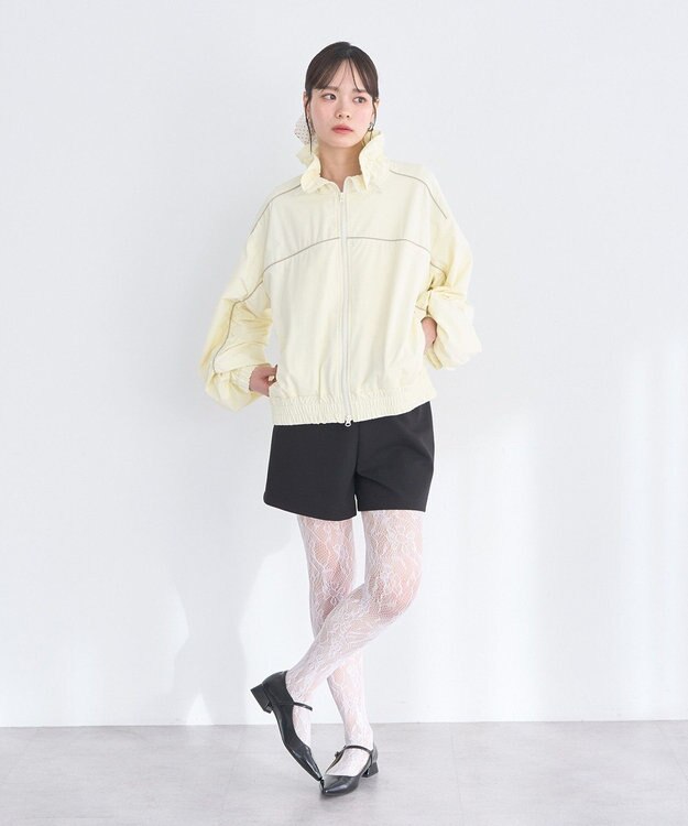 earth music&ecology パイピングブルゾン Light Yellow