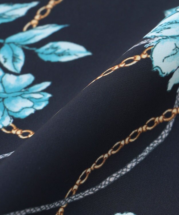 ANY SIS フラワー スカーフ ネイビーベース