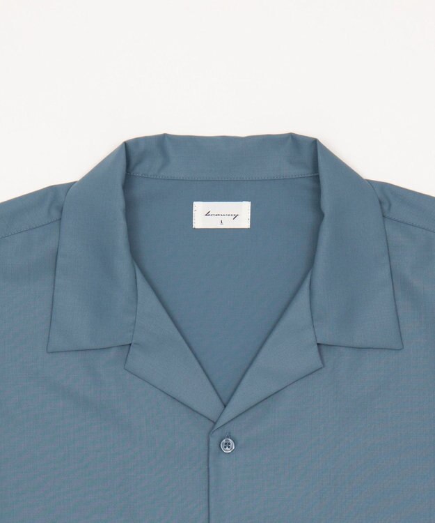 WEGO 【セットアップ対応】TRオープンカラーシャツ（SS） サックス