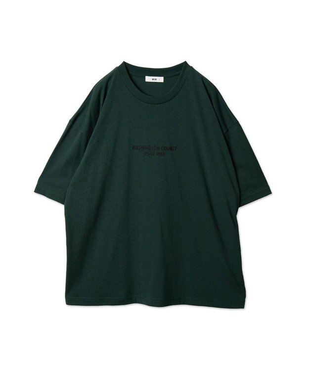 WEGO 【ユニセックス着用ITEM/2点SET】アクセ付きグラフィックアンサンブルT（LS） グリーン