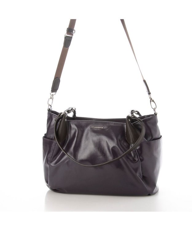 LA BAGAGERIE EMAILLERシリーズ　2wayトート　Sサイズ パープル