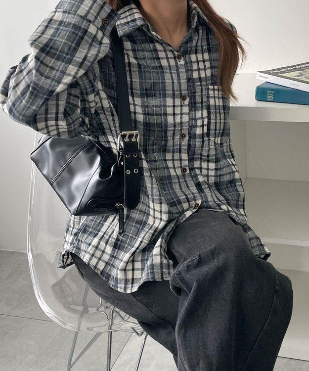 オフホワイト クロスアロー チェックネルシャツ Lサイズ オフホワイト クロスアロー チェックネルシャツ Lサイズ オフホワイト