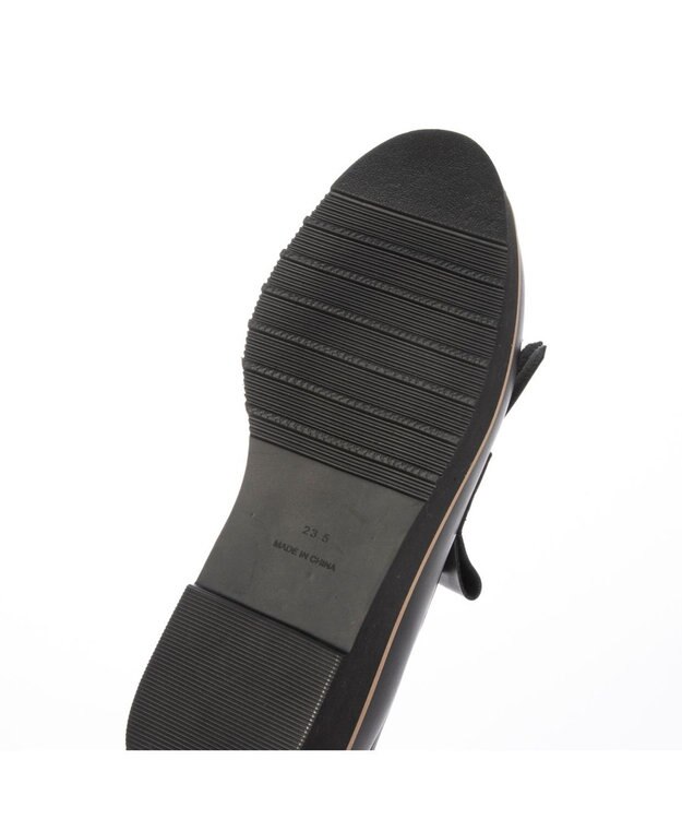 MODE ET JACOMO <carino>【レイン対応】【2WAY】厚底タッセルローファー ブラックコンビ