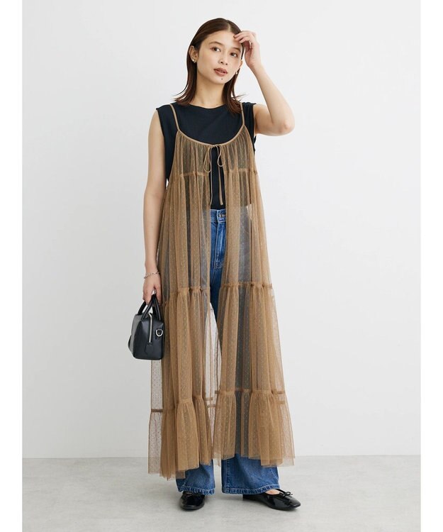 Green Parks ・ＳＵＧＡＲ　ＳＰＯＯＮ　冷感リブノースリーブ Black