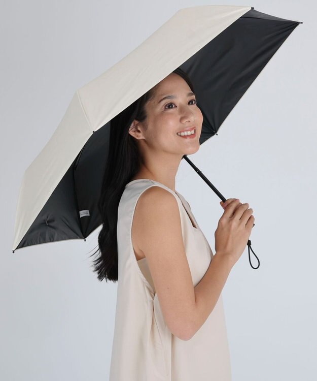 WEGO 【晴雨兼用/折りたたみ傘/紫外線対策/日焼け対策】PROTECT U ライトベージュ