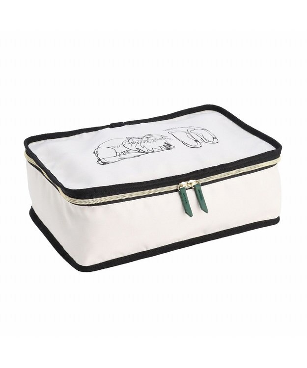 ACE BAGS & LUGGAGE HAyU × ace. トラベルポーチ Mサイズ 猫柄 17822 アイボリー