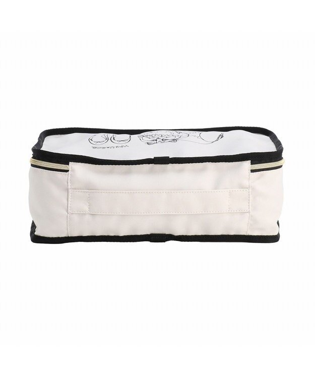 ACE BAGS & LUGGAGE HAyU × ace. トラベルポーチ Mサイズ 猫柄 17822 アイボリー