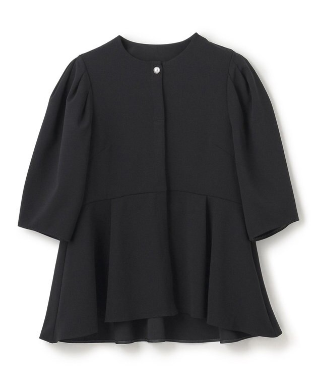UNFILO 【VERY×UNFILOコラボ】BEAUTY MOVE ペプラムブラウス ブラック