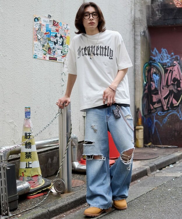 WEGO 【ユニセックス着用ITEM】アンサンブルグラフィックT（SS） ホワイト